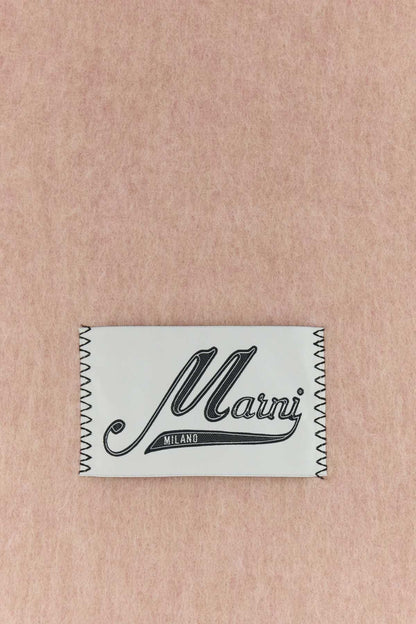 Marni Men Pink Alpaca Blend Scarf by Luosophy
