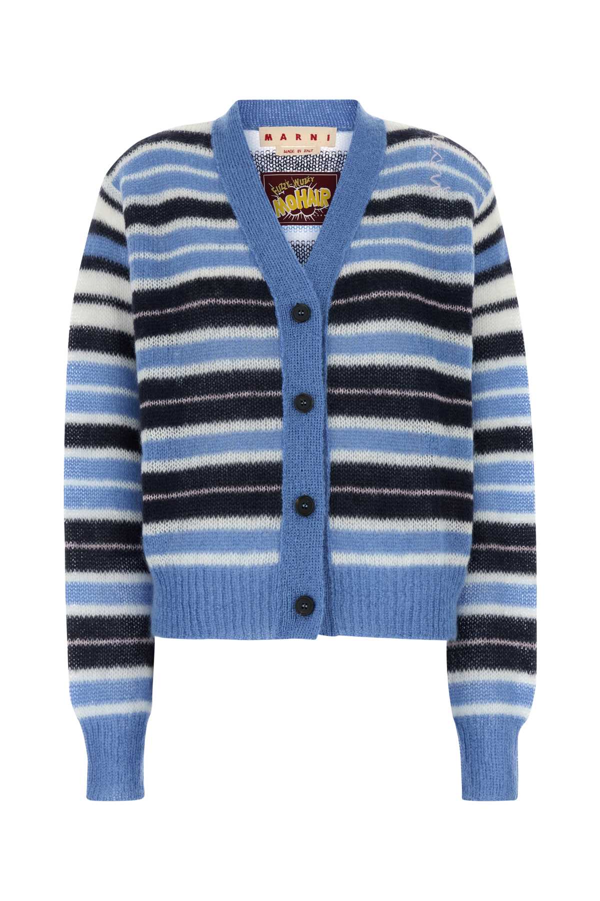 Marni Women Multicolor Mohair Blend Cardigan by Luosophy