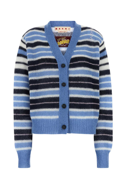Marni Women Multicolor Mohair Blend Cardigan by Luosophy