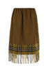 Burberry Women Biscuit Satin Skirt by Luosophy