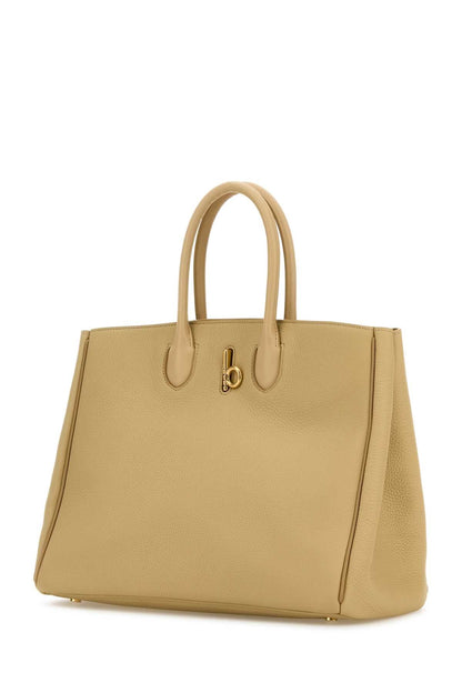 Burberry Women Beige Leather Medium Rocking Horse Handbag by Luosophy