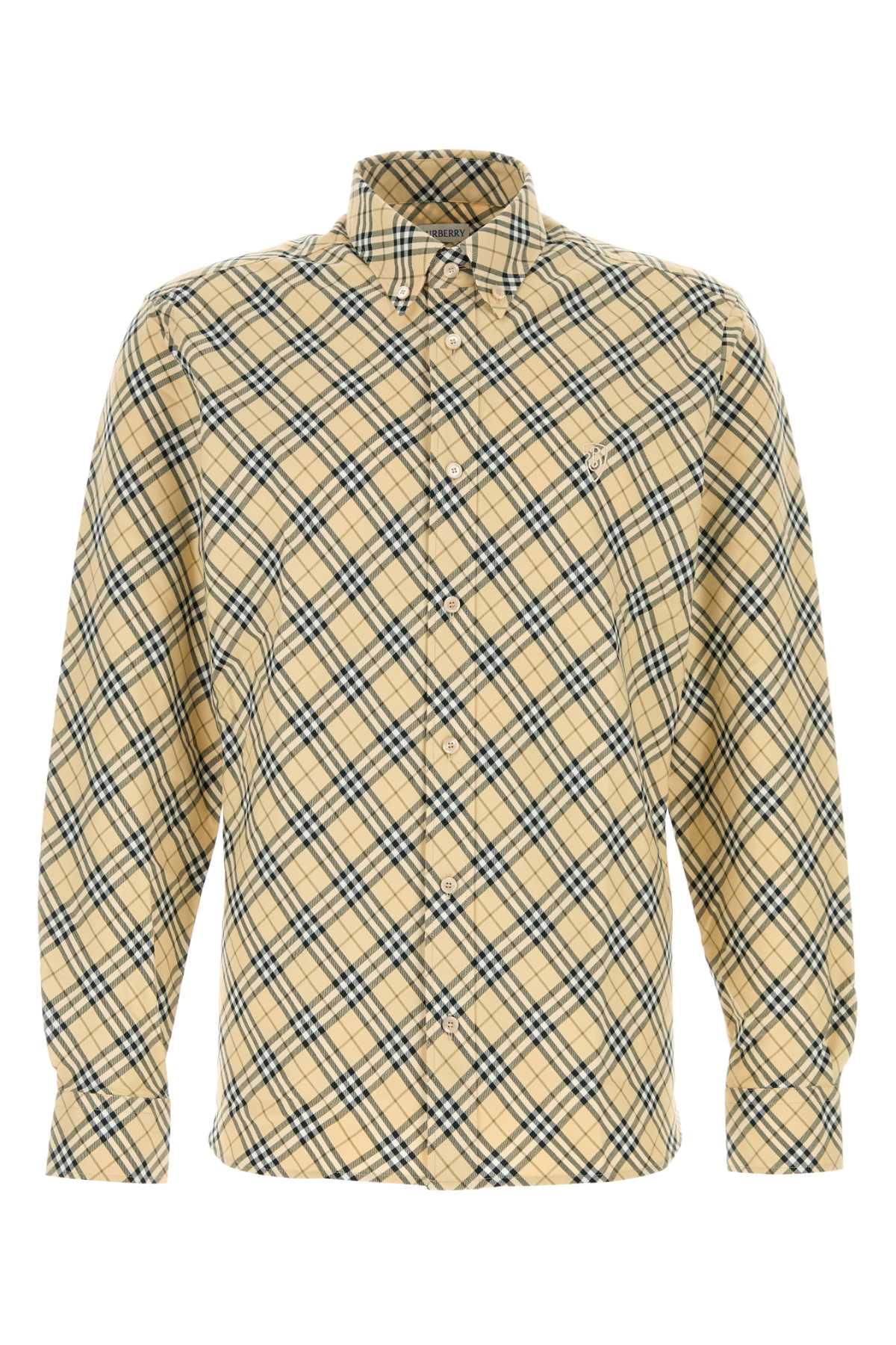 Burberry Men Embroidered Cotton Shirt by Luosophy
