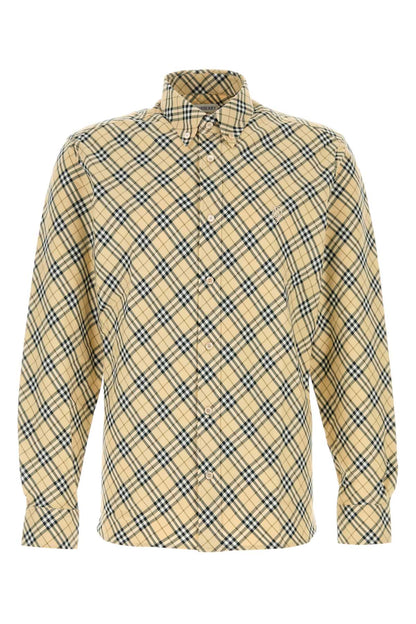 Burberry Men Embroidered Cotton Shirt by Luosophy