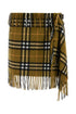 Burberry Women Embroidered Wool Blend Mini Skirt by Luosophy