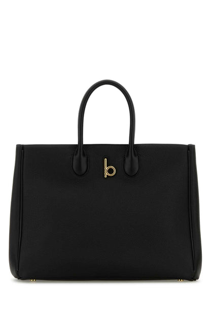 Burberry Women Black Leather Medium Rocking Horse Handbag by Luosophy