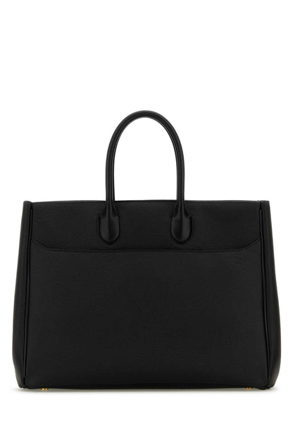 Burberry Women Black Leather Medium Rocking Horse Handbag by Luosophy