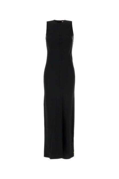 Ami Women Black Jersey Dress
