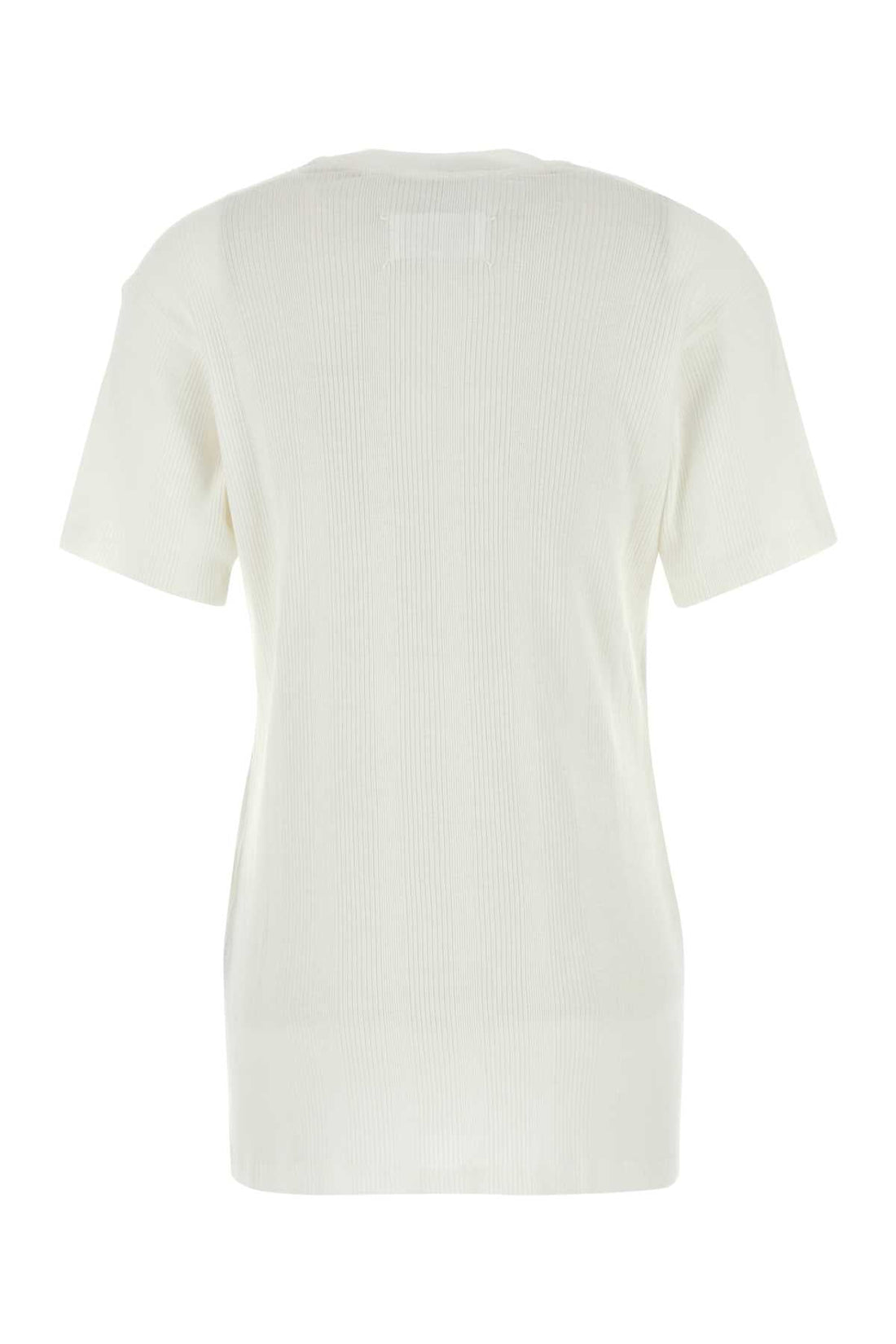 Maison Margiela Women White Cotton Blend T-Shirt by Luosophy