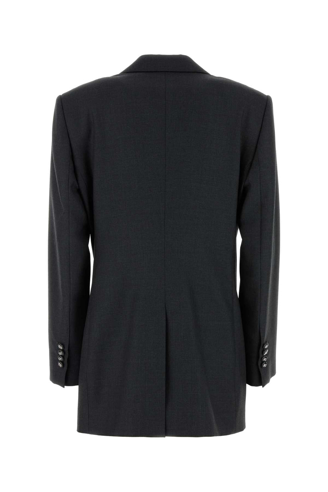Dolce &amp; Gabbana Women Graphite Wool Blazer by Luosophy