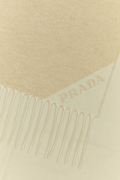 Prada Women Sand Silk Blend Scarf by Luosophy