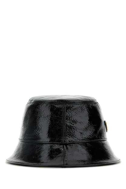 Prada Women Black Naplak Bucket Hat by Luosophy