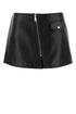 Prada Women Black Leather Mini Skirt by Luosophy