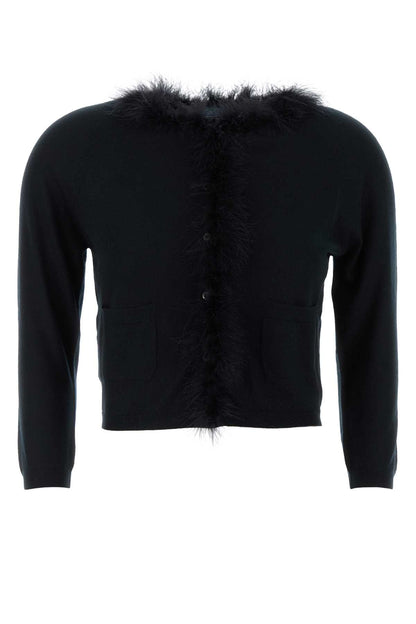 Prada Women Black Cashmere Cardigan by Luosophy