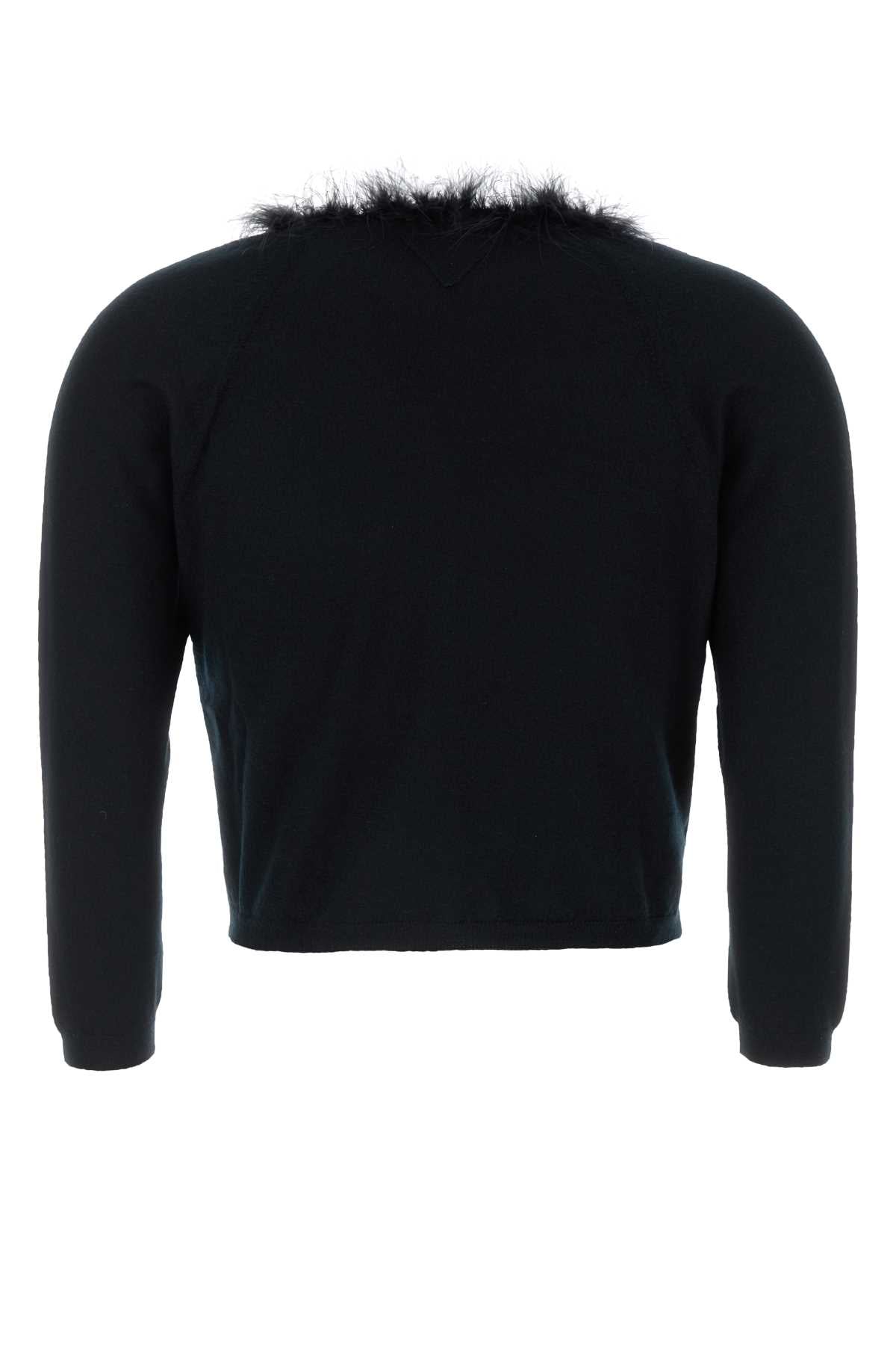 Prada Women Black Cashmere Cardigan by Luosophy