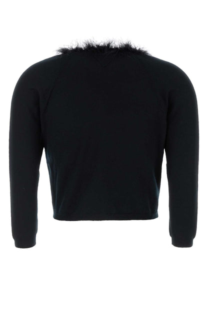 Prada Women Black Cashmere Cardigan by Luosophy