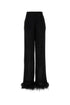 Prada Women Black Satin Wide-Leg Pant by Luosophy