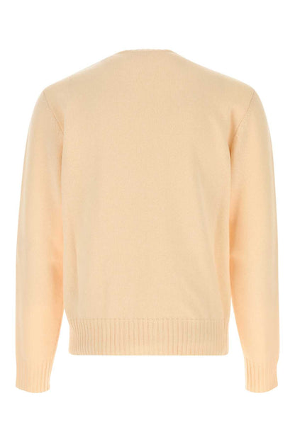 Valentino Garavani Men Cream Wool Sweater by Luosophy