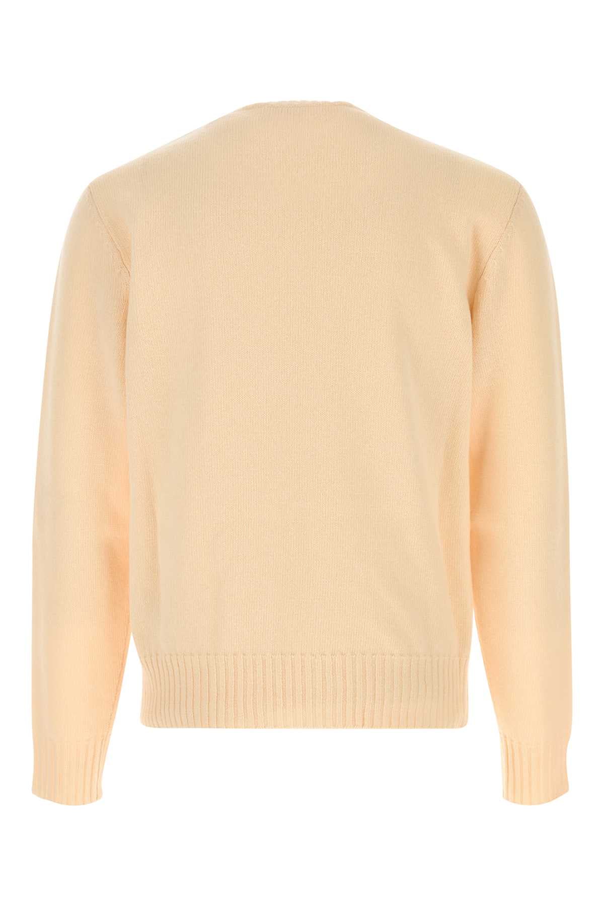 Valentino Garavani Men Cream Wool Sweater by Luosophy