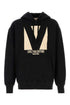Valentino Garavani Men Black Cotton Sweatshirt by Luosophy