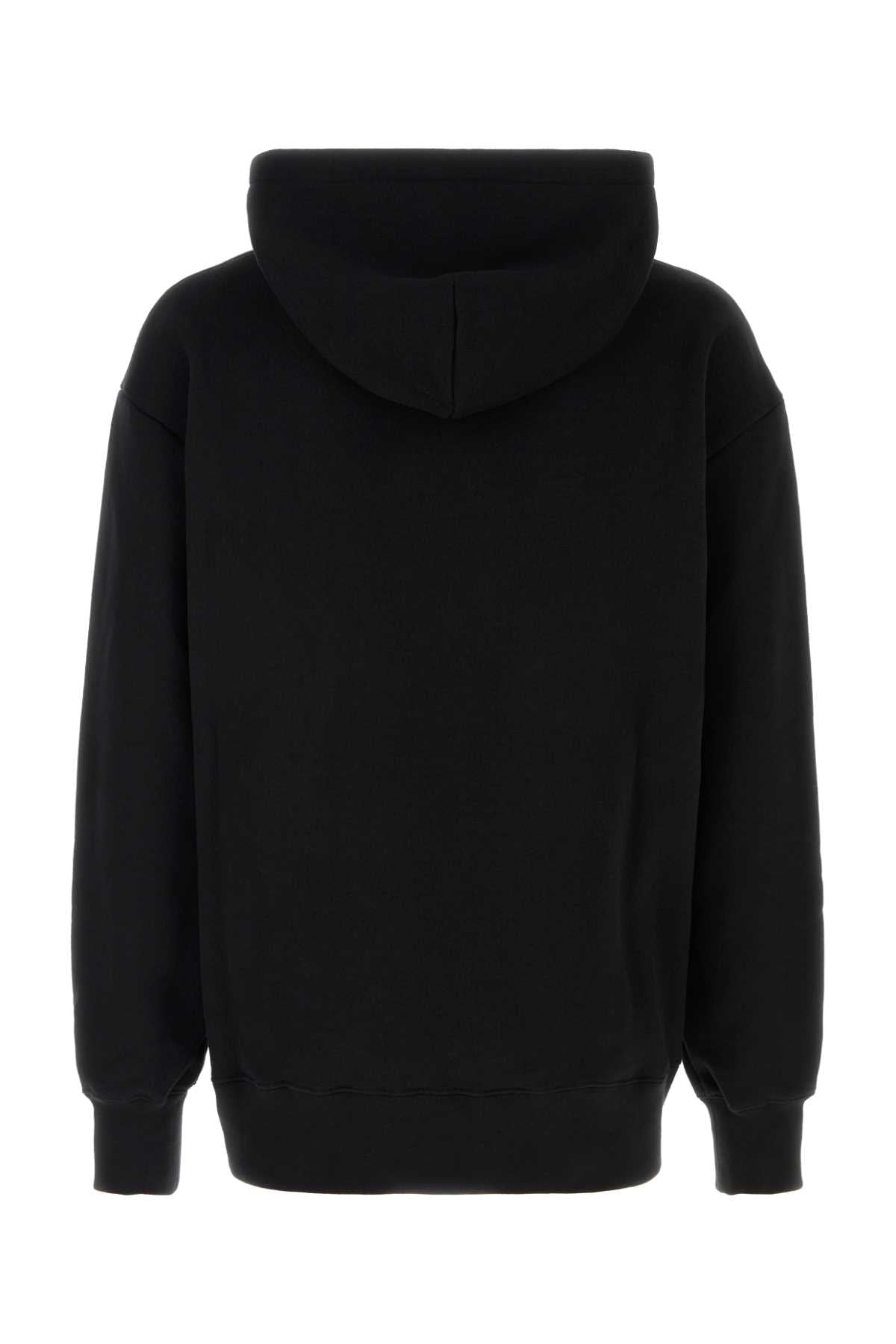 Valentino Garavani Men Black Cotton Sweatshirt by Luosophy