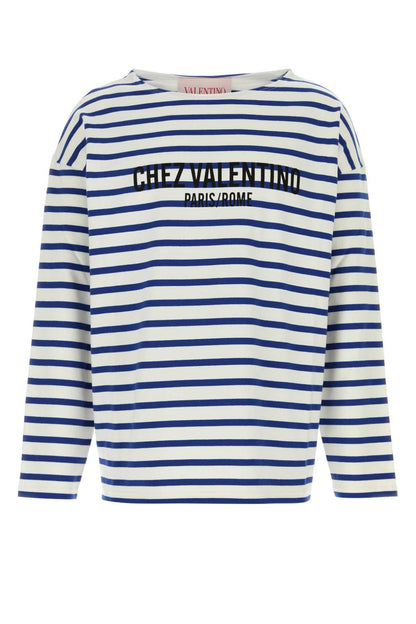 Valentino Garavani Men Embroidered Cotton T-Shirt by Luosophy