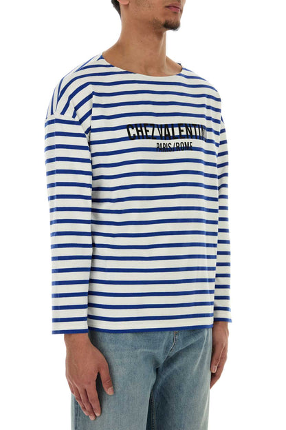 Valentino Garavani Men Embroidered Cotton T-Shirt by Luosophy