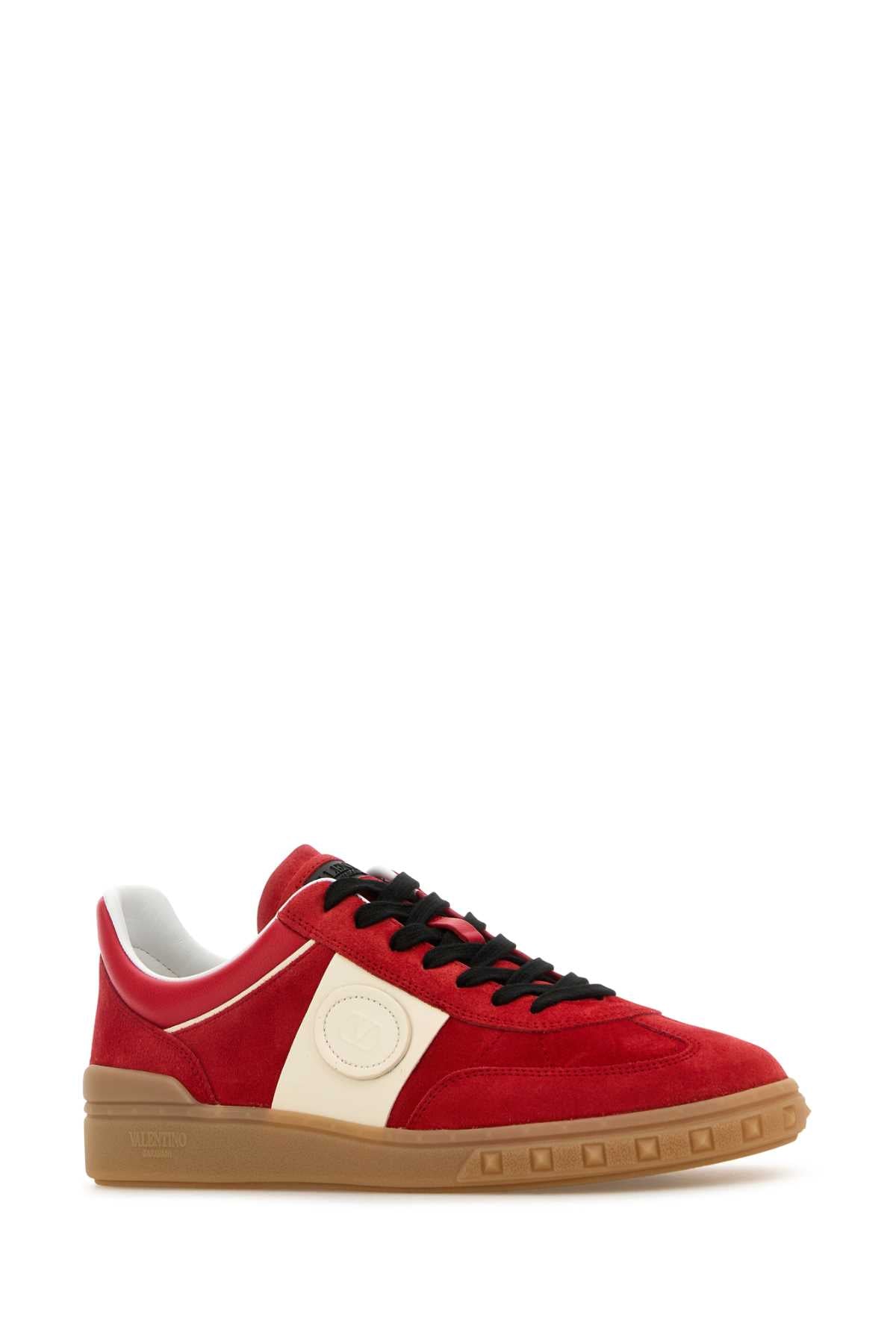 Valentino Garavani Men Coral Suede Upvillage Sneakersâ by Luosophy