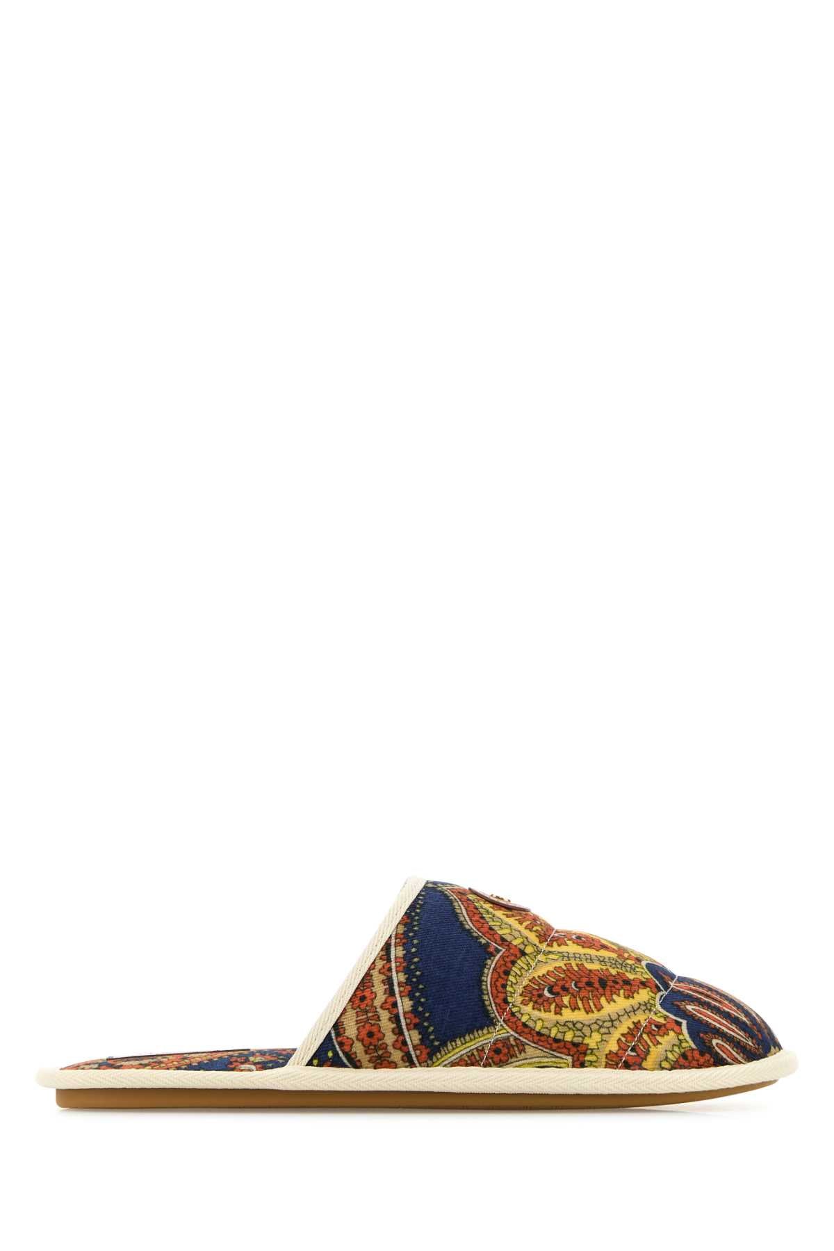 Valentino Garavani Men Printed Fabric Ta Chambre Slippers by Luosophy