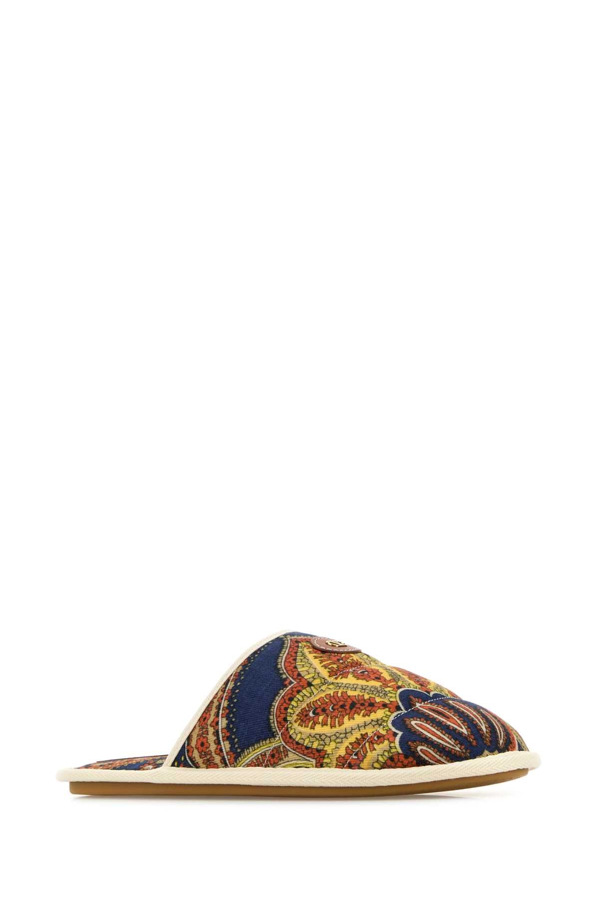 Valentino Garavani Men Printed Fabric Ta Chambre Slippers by Luosophy