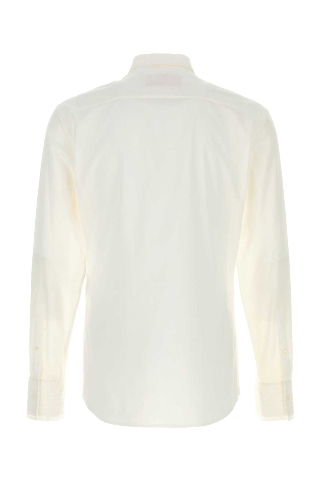 Valentino Garavani Men White Cotton Shirt by Luosophy