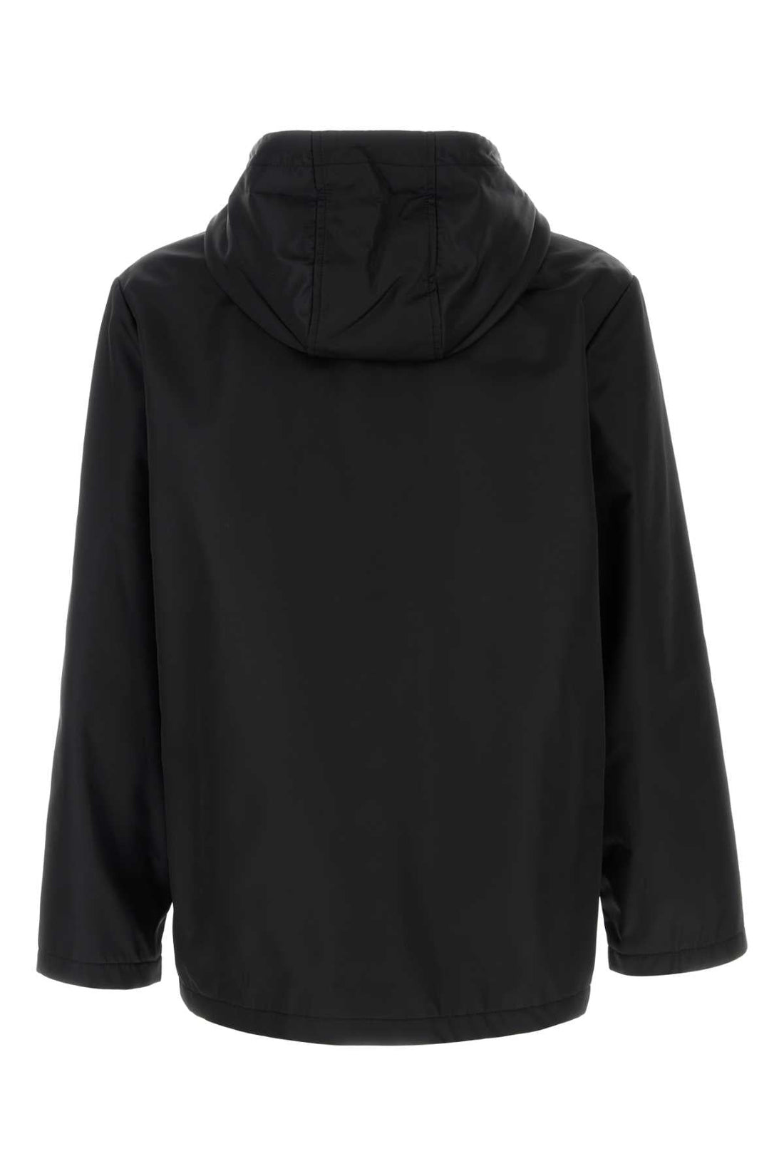 Valentino Garavani Men Black Nylon Windbreaker by Luosophy