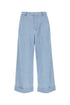 Valentino Garavani Men Light Blue Denim Wide-Leg Jeans by Luosophy