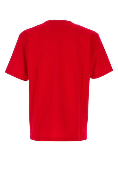 Valentino Garavani Men Red Cotton T-Shirt by Luosophy