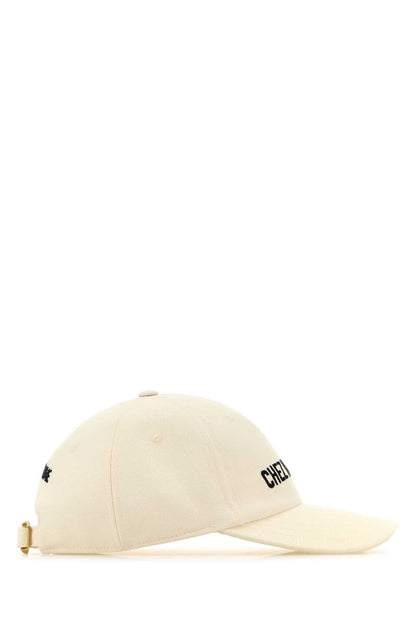 Valentino Garavani Men Ivory Cotton Baseball Cap by Luosophy