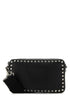 Valentino Garavani Men Black Leather Rockstud Crossbody Bag by Luosophy