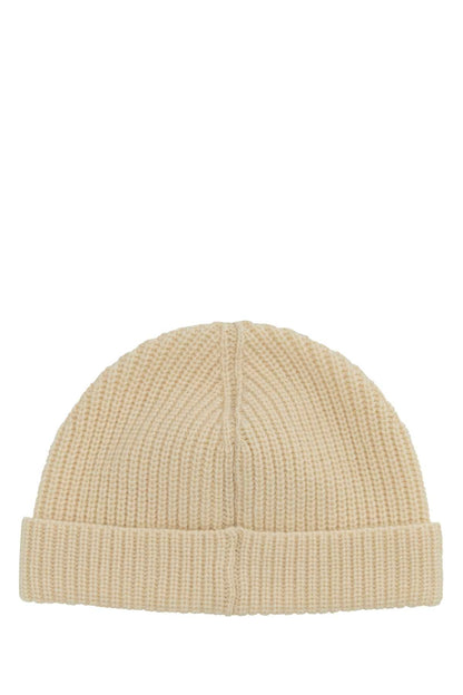 Valentino Garavani Men Sand Cashmere Beanie Hat by Luosophy