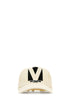 Valentino Garavani Men Ivory Cotton Baseball Cap by Luosophy