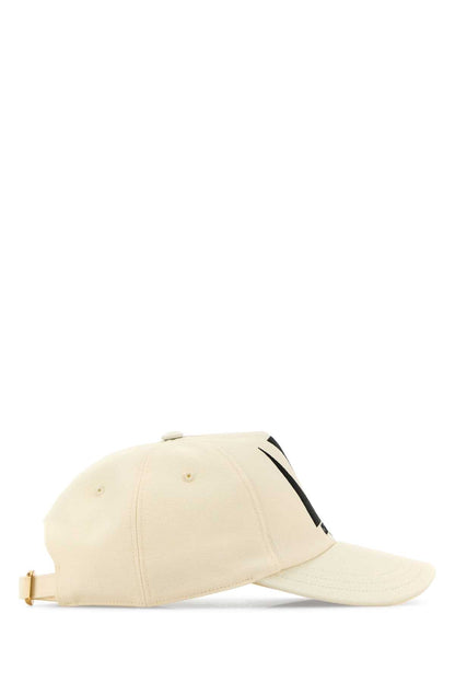 Valentino Garavani Men Ivory Cotton Baseball Cap by Luosophy