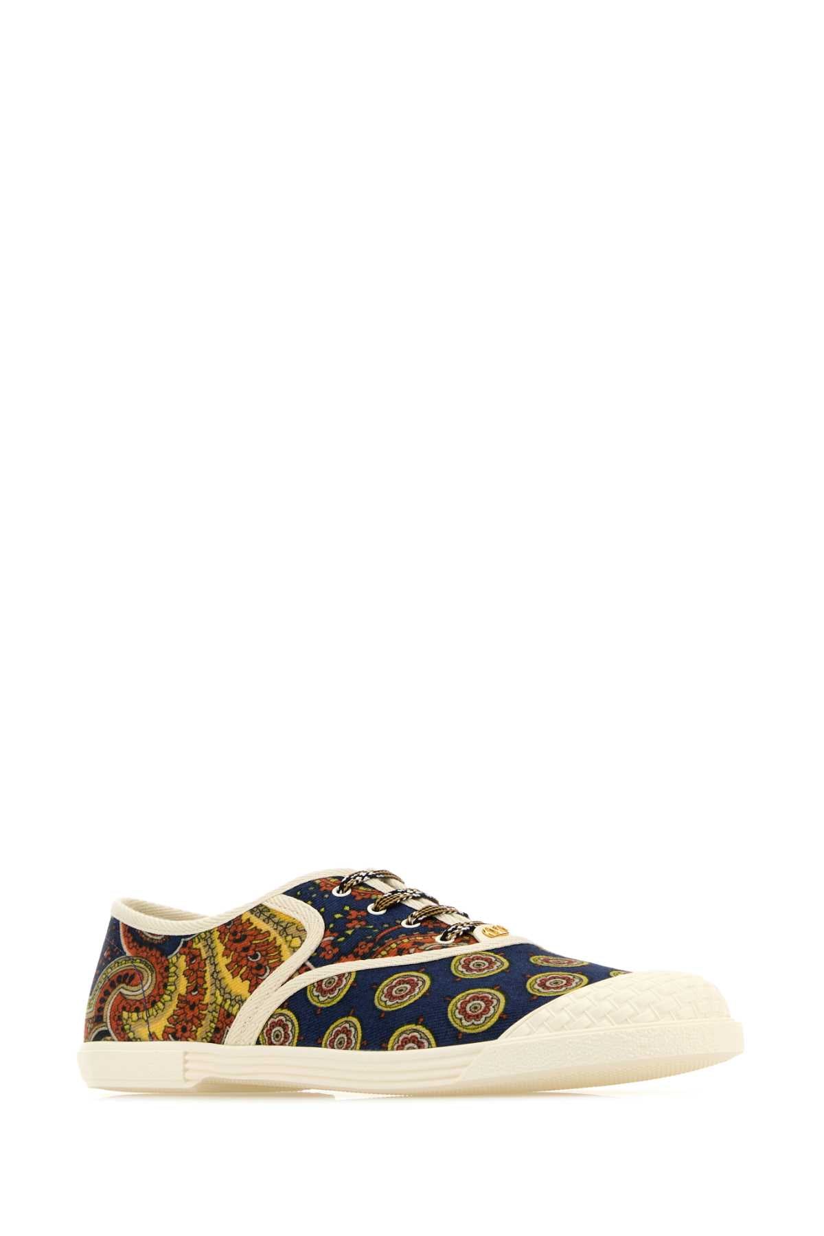 Valentino Garavani Men Printed Fabric Bay By Bay Sneakers by Luosophy