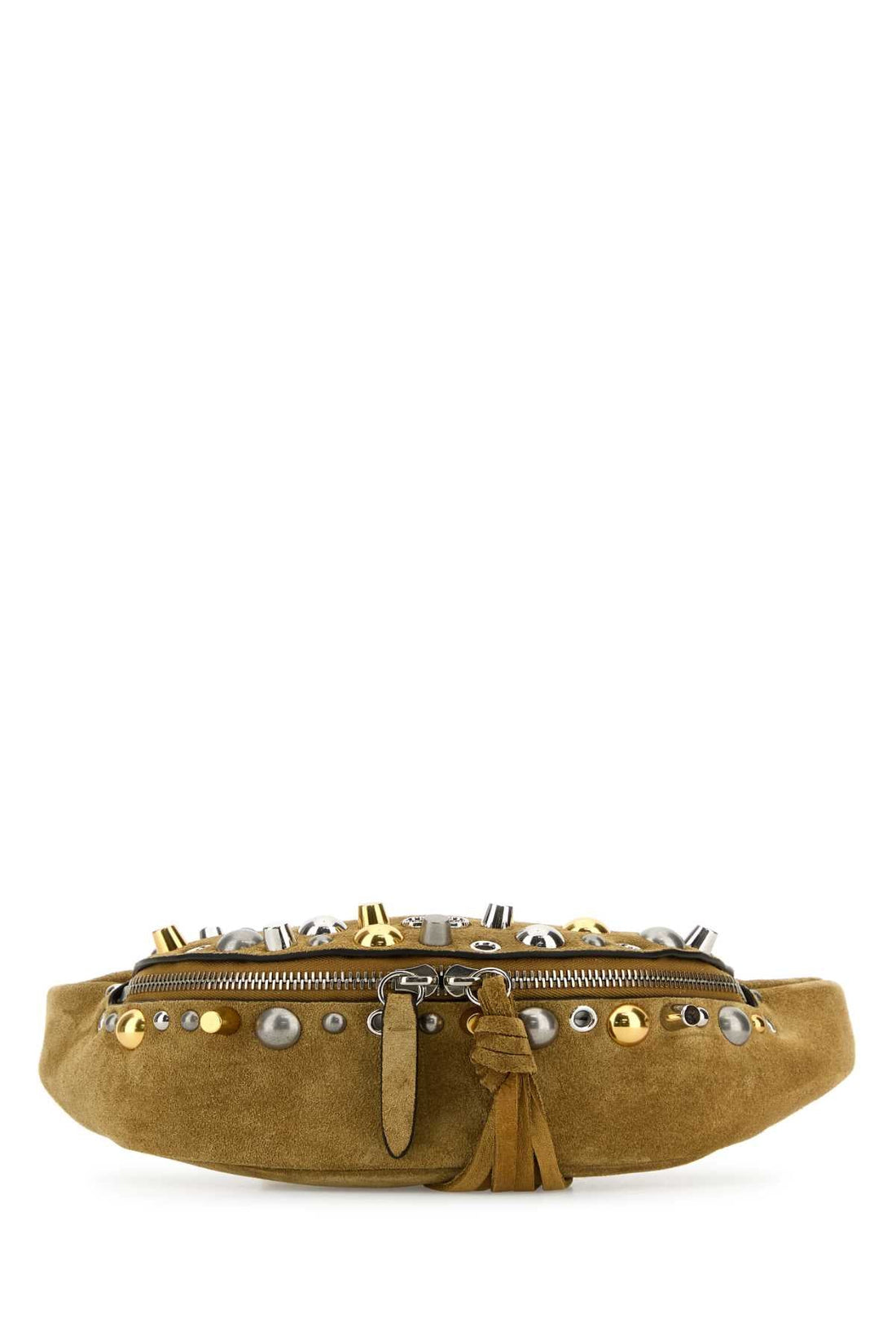 Valentino Garavani Men Beige Suede Nellcã´Te Belt Bag by Luosophy