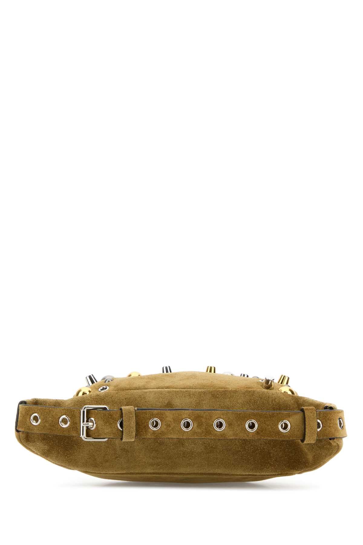 Valentino Garavani Men Beige Suede Nellcã´Te Belt Bag by Luosophy