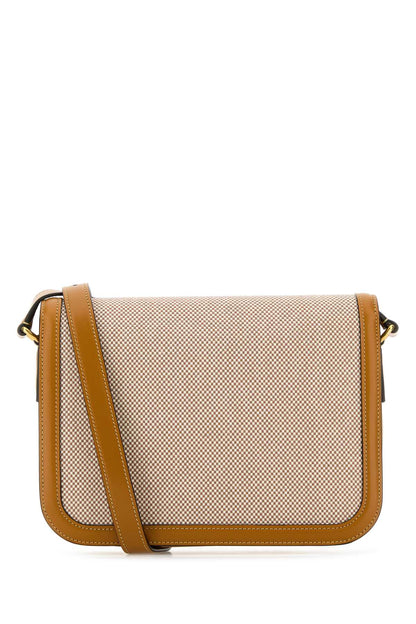 Valentino Garavani Men Two-Tone Canvas And Leather 9To5 Shoulder Bag by Luosophy