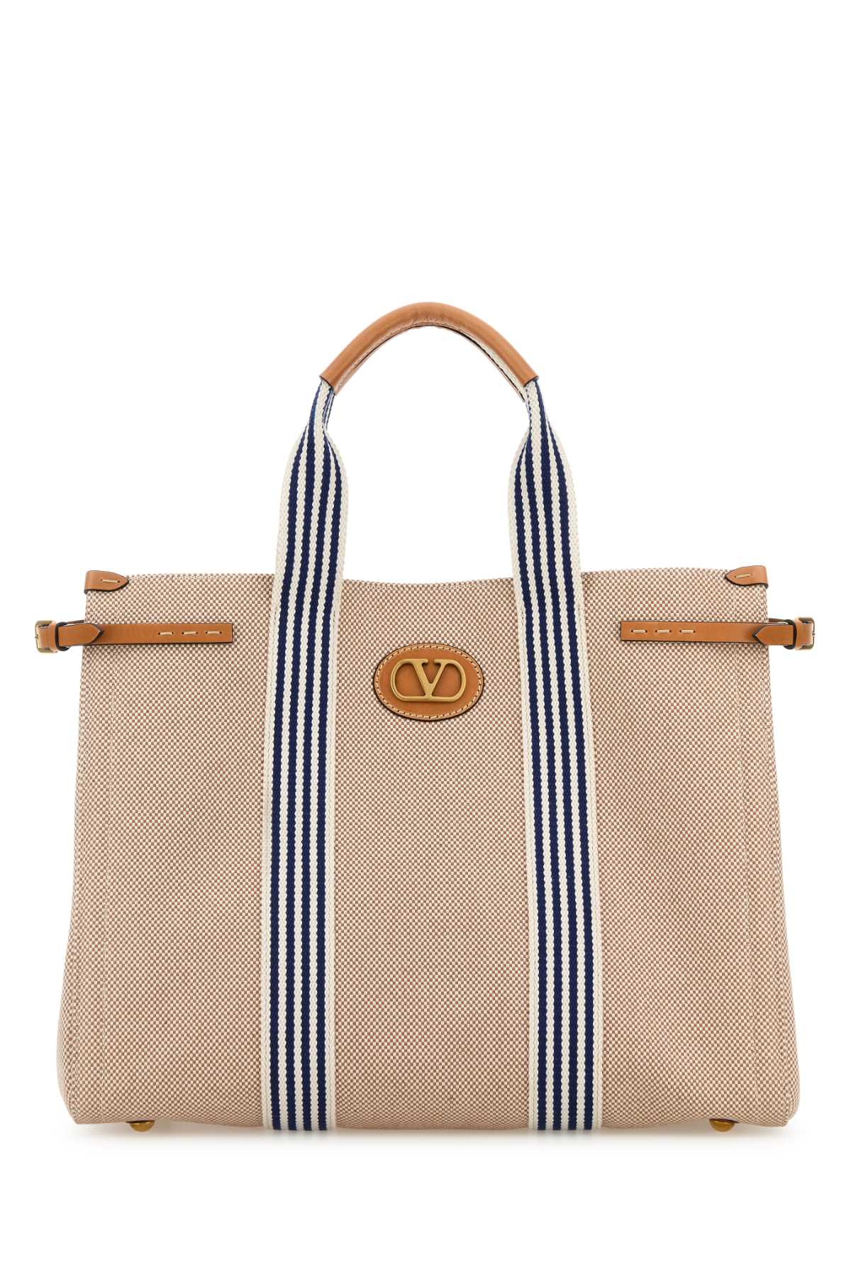 Valentino Garavani Men Two-Tone Canvas Antibes Shopping Bag by Luosophy