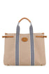 Valentino Garavani Men Two-Tone Canvas Antibes Shopping Bag by Luosophy
