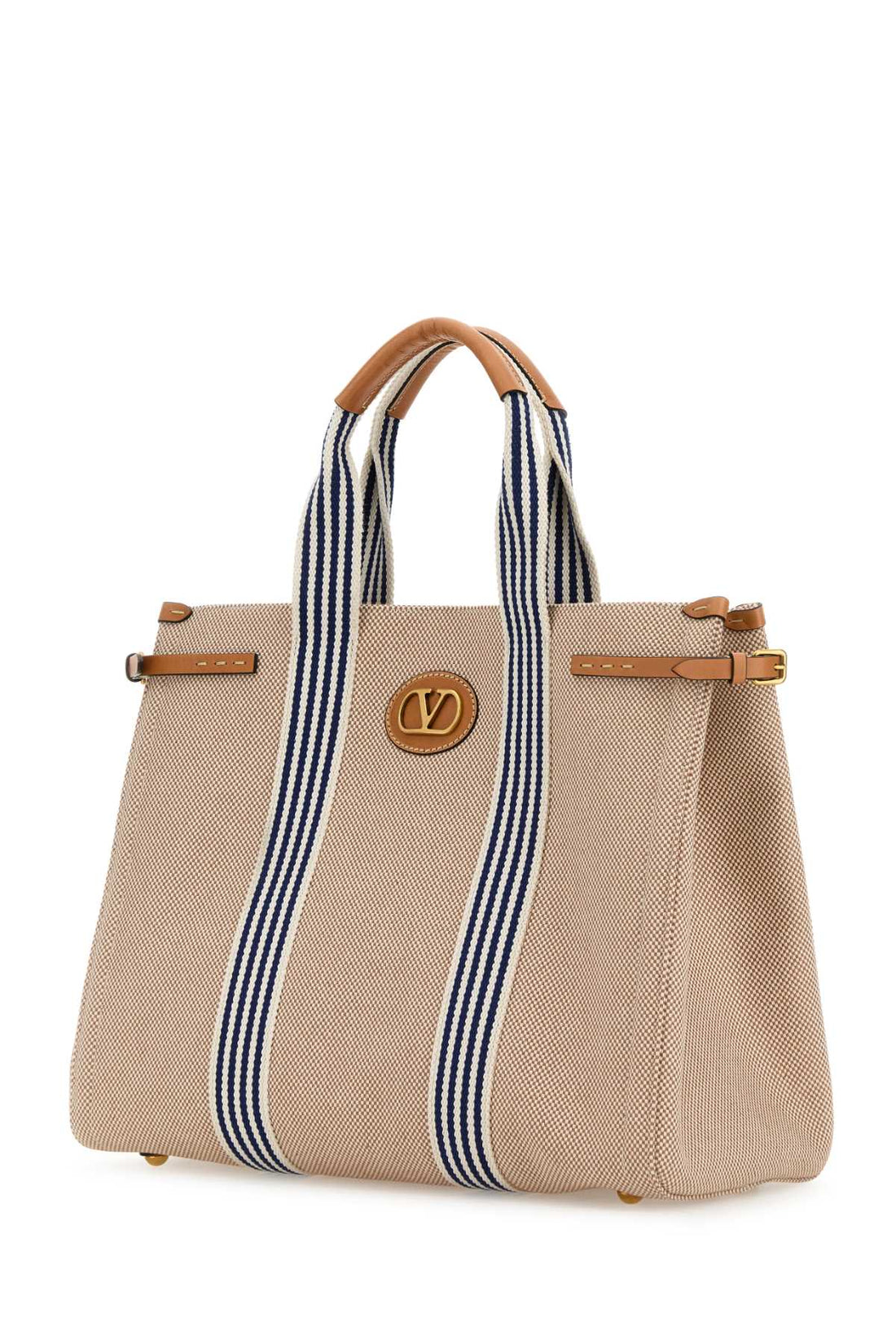 Valentino Garavani Men Two-Tone Canvas Antibes Shopping Bag by Luosophy