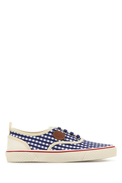Valentino Garavani Men Printed Canvas Nojoke Sneakers by Luosophy