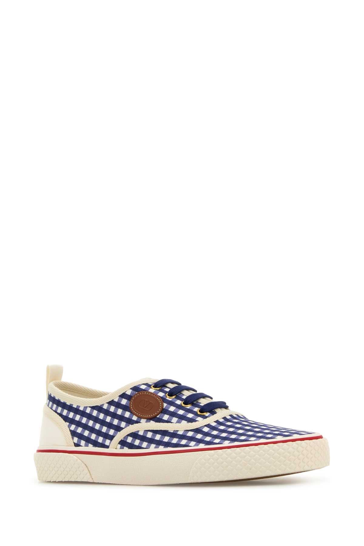 Valentino Garavani Men Printed Canvas Nojoke Sneakers by Luosophy