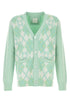Givenchy Men Pastel Green Wool Blend Cardigan by Luosophy