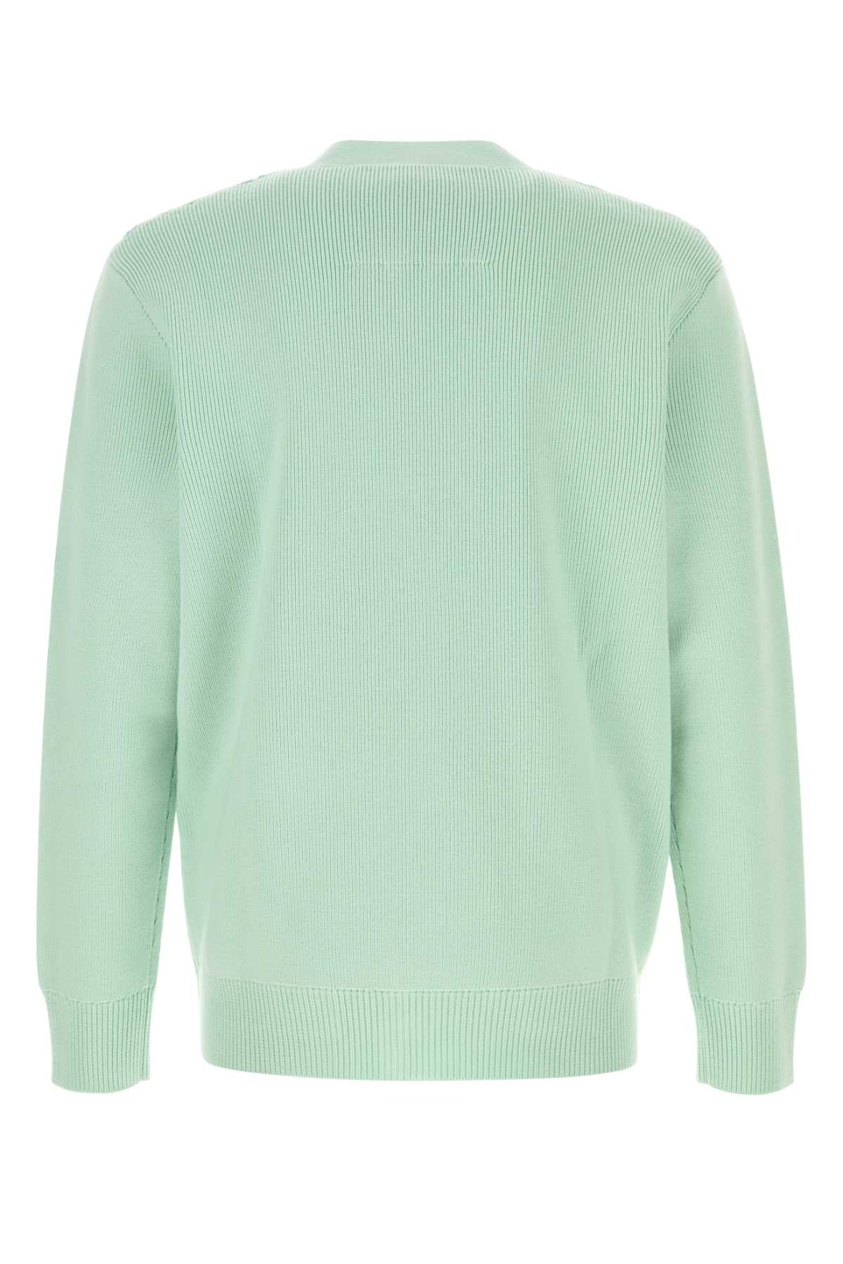Givenchy Men Pastel Green Wool Blend Cardigan by Luosophy