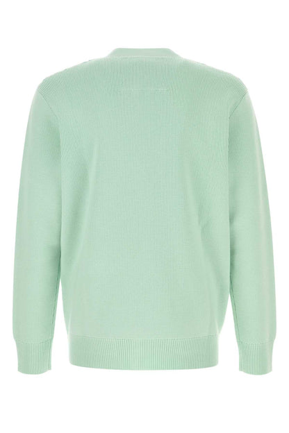 Givenchy Men Pastel Green Wool Blend Cardigan by Luosophy